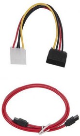 (CC-SATA) комплект кабелей SATA интерфейсный (48см) 7pin/7pin и питания (15см) 4pin/15pin, пакет