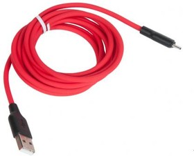 (6931474713841) кабель USB HOCO X21 Plus Silicone для Micro USB, 2.4А, длина 2.0м, красный