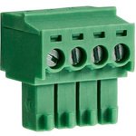 CTBP92HD/4, Pluggable Terminal Block, Right Angle, 3.5mm Pitch, 4 Poles