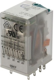 110017251407, Industrial Relay MC274 4CO DC 24V 7A Plug-In Terminal