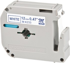 MK233BZ, Blue on White Label Printer Tape, 8 m Length, 12 mm Width