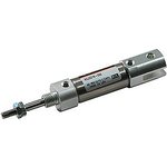 NCJ2B16-100, Pneumatic Piston Rod Cylinder - 16mm Bore, 25.4mm Stroke ...