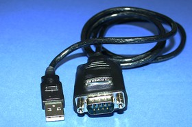 FM-USB/PDA-10/UMC-201, Кабель-конвертер USB, тип А - RS-232 COM-port, вилка-вилка, 1 метр
