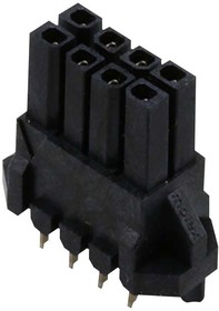 44769-0801, Разъем типа провод-плата, 3 мм, 8 контакт(-ов), Гнездо, Micro-Fit 3.0 BMI 44769 Series