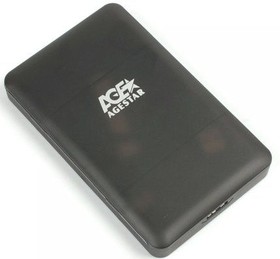 Фото 1/3 Внешний корпус для HDD/SSD AgeStar 3UBCP3 SATA USB3.0 пластик черный 2.5"