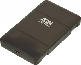 Фото 1/5 Внешний корпус для HDD/SSD AgeStar 31UBCP3C SATA USB3.1 пластик черный 2.5"