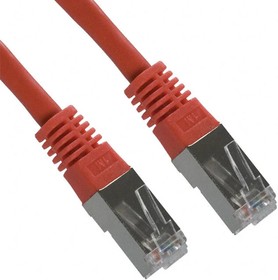 A-MCSSP60030/R, Cable Assembly Cat 6 S/FTP 3m 26AWG RJ-45 to RJ-45 8 to 8 POS PL-PL