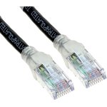 CA21100010, Ethernet Cables / Networking Cables 23AWG 4PR SOLID 10GX 10 FEET BLACK
