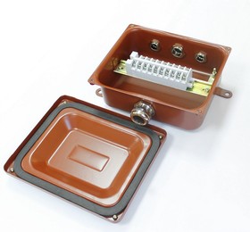 Фото 1/3 Коробка распределительная соединительная КС-10 IP65 УХЛ1,5 латунный ввод | zeta30335 | ГОФРОМАТИК