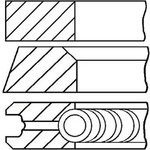 0843310000, К-кт колец поршневых VW PHAETON(3.0i) 08-, TOUAREG(3.0i) 07- ...