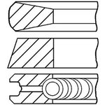 0810290000, К-кт колец поршневых OPEL ASTRA F(2.0D) 99-00, ASTRA G(2.0D) 99-05 ...