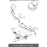 KB8M67330, Щетка стеклоочистителя 600мм бескаркасная левая MAZDA CX-5 [KF]