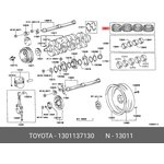 13011-37130, Кольца поршневые Toyota 3ZR-FE/FAE 08/11-, STD