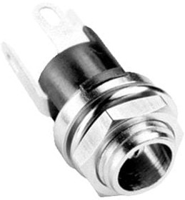 Фото 1/2 PJ-005A, 2.0 mm Center Pin, 5.0 A, Vertical, Panel Mount, Dc Power Jack Connector
