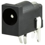 PJ-013D, DC Power Connectors power jack, 1.3 x 4.2 mm, horizontal, through hole ...