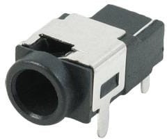 Фото 1/2 PJ-071, DC Power Connectors 0.8 x 3.35 mm, 2.0 A, Horizontal, Through Hole, Shielded, 3 Conductor, Dc Power Jack Connector
