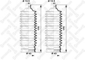 14-17012-SX, Пыльник рулевой рейки