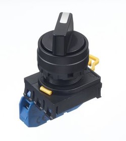 YW1S-3E20, Selector Switch, Poles %3D 2, Positions %3D 3, 45°, Panel Mount