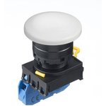 YW1B-M4E10W, Pushbutton Switch Momentary Function 1NO Panel Mount Black / White