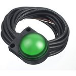LH1D-D2HQ4C30G, LED Indicator, Cable, 3 m, Fixed, Green, AC / DC, 24V