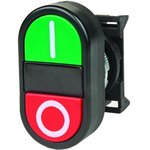 ABFTM, Кнопка двойная плоская пуск-стоп красно-зеленая