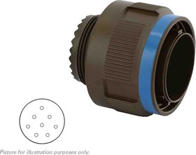 8D517W08AN, Souriau, 8D 8 Way MIL Spec Circular Connector Plug, Pin Contacts,Shell Size 17, Screw Coupling, MIL-DTL-38999
