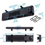 Видеорегистратор TrendVision aMirror 15 Android UNIVERSE черный 1080x1920 1080p ...