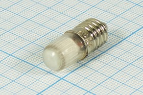 Фото 1/3 Лампа газоразрядная 220В, E10/13, зеленый, 10x28, LL-112C