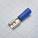 FDD1.25-187(8) Blue, наконечник кабельный ножевой (гнездо) с изоляцией ...