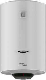 00-00023476, Водонагреватель электрический накопительный Ariston PRO1 R INOX ABS 30л круглый узкий нерж.сталь мех.упр-е