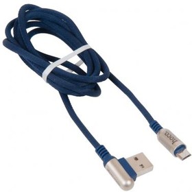 (6957531058946) кабель USB HOCO U17 Micro Capsule USB - MicroUSB, 2.4А, 1.2 м, синий