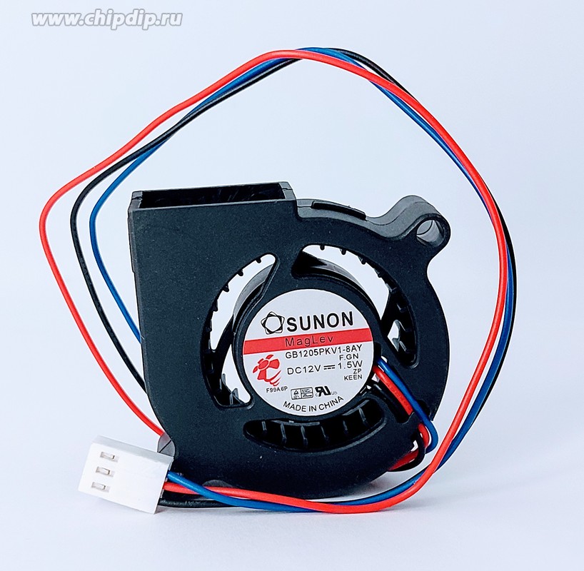 Вентилятор Sunon GB1205PKV1-8AY F.GN 12V DC 1.5W 50X20mm 3pin (Улитка