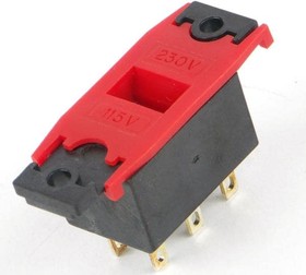 EPS4PC1, Switch Slide - DPDT - Recessed Slide - 10.1A - 250VAC - 250VDC - PC Pins Thru-Hole.