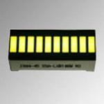 SSA-LXB10GW-GF/LP, LED Circuit Board Indicator - Bar 10 Wide, DIP - Green (x 10) - Diffused, White - 2.2V 25mA - Rectangle with Flat ...
