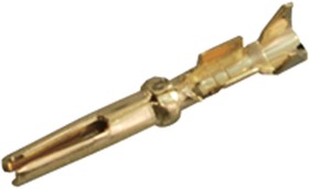 D/C-20-24S-PKG100, D/C-20 Series, Female Crimp D-sub Connector Contact, Gold over Nickel Socket, 28 24 AWG