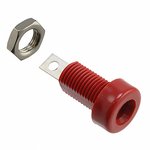 108-0902-001, Red Female Banana Socket, 4 mm Connector, Solder Termination, 15A ...