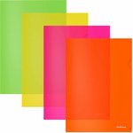 Папка-уголок ERICH KRAUSE "Glossy Neon", ассорти, 0,18 мм, 50159