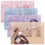 Папка-конверт с кнопкой ERICH KRAUSE "Manga Girls", А4, до 120 л., ассорти ...