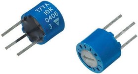 T7YA101MT20, 100, Through Hole Trimmer Potentiometer 0.5W Top Adjust, T7