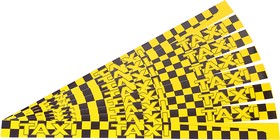 02873/027180, Наклейка-знак виниловая "Taxi" 6.6х100см желто-черная комплект (8шт.) AUTOSTICKERS