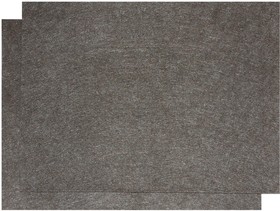 0849, Коврик салона универсальный влаговпитывающий 30х40см серый (2 предмета) ЗЕБРА