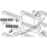 NMB-065, NMB-065_сайлентблок передней подушки двигателя!\ Nissan Avenir 98-05