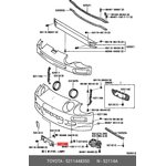 5211448350, КРОНШТЕЙН ПЕРЕДНЕГО БАМПЕРА [ORG]