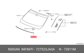 727523JA0A, МОЛДИНГ СТЕКЛА (JX)(L50)