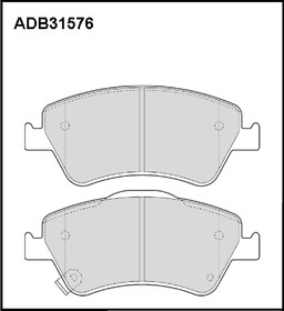 ADB31576, Колодки тормозные дисковые | перед |