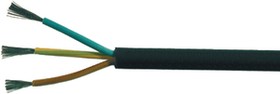 H07RN-F5G2.5 MM², Mains Cable 5x 2.5mm² Copper Unshielded 450V 100m Black