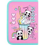 Пенал ПИФАГОР, 1 отделение, 2 откидные планки, полиэстер, 20х14 см ...