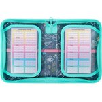 Пенал ПИФАГОР, 1 отделение, 2 откидные планки, полиэстер, 20х14 см ...