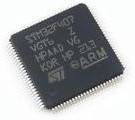 Фото 1/10 STM32F407VGT6, Микроконтроллер 32-Бит, Cortex-M4 + FPU, 168МГц, 1МБ Flash, USB OTG HS/FS, Ethernet [LQFP-100]