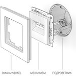 W1181101/ Розетка двойная Ethernet RJ-45 (белый)